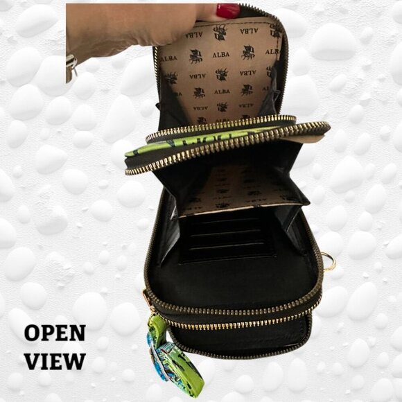 MULTI COLOURED ONLY Graffiti Queen Bee Crossbody Bag/Cell Phone NWT - Picture 4 of 8